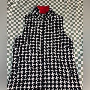 Medium Kim Rogers New without Tags Houndstooth vest